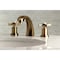 Kingston Brass KS4983ZX Millennium 8" Widespread Bathroom Faucet, Antique Brass KS4983ZX - alternate 2